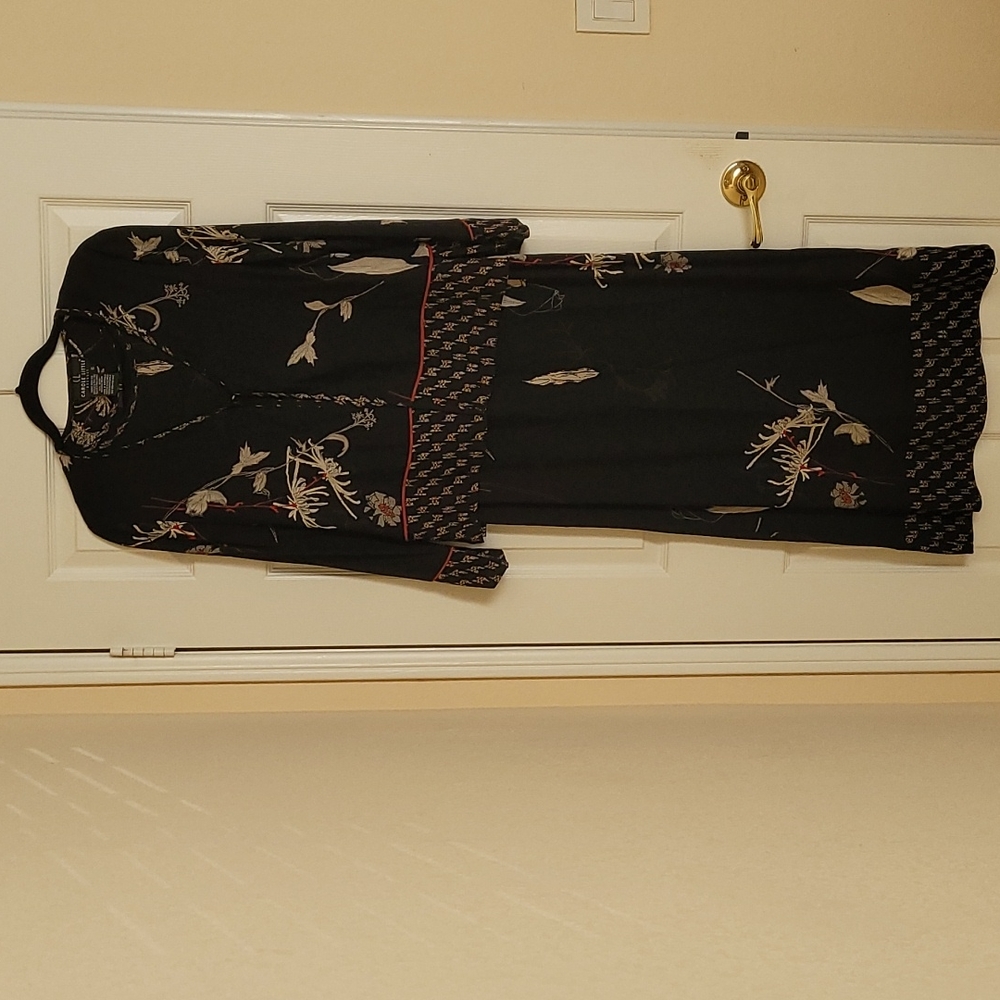 Vintage Carole Little Long Sleeveless Dress with matching Jacket size 6